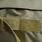 Універсальна сумка-баул тактична 80 літрів, військовий водовідштовхувальний баул із щільної тактичної тканини Kiborg Олива - зображення 14