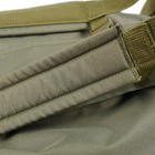 Универсальная сумка-баул тактическая 80 литров, военный водоотталкивающий баул из плотной тактической ткани Kiborg Олива - изображение 15