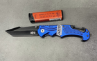 Нож Skif Plus Satellite Blue (KL72-BL), синий, нержавеющая сталь, складной нож для военных - изображение 7