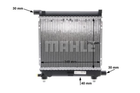 Радіатор охолодження двигуна W201/W124 1.8-2.3 82-93 MAHLE (CR235000S)