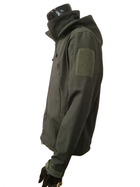Куртка тактична Soft shell олива з мікрофлісом р. М - зображення 3