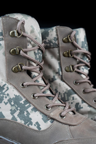 Берці тактичні чоловічі Light Boots 45 (30 см) Весна/Літо Шкіра з Кордурою черевики легкі (Піксель) - зображення 2