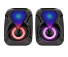 Акустическая система для ПК E-1053 USB RGB подсветка 6W Черный