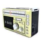 Портативний радіоприймач Golon RX-381 MP3 USB, золотистий