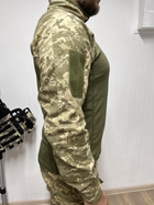 Тактична кофта сорочка убакс ubacs чоловіча армійська бойова військова для ЗСУ розмір 4XL 64-66 колір піксель - зображення 5