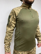 Тактическая кофта рубашка убакс ubacs мужская армейская боевая военная для ВСУ размер L 48-50 цвет пиксель - изображение 8