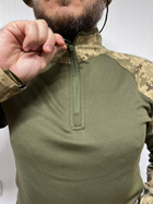 Тактична кофта сорочка убакс ubacs чоловіча армійська бойова військова для ЗСУ розмір M 44-46 колір піксель - зображення 9