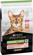 Сухой корм для кошек Purina Pro Plan Sterilised Adult 1+ Vital Functions с лососем