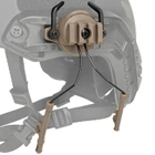 Адаптер кріплення на шолом для Earmor M31/M32, Walkers, Peltor з планкою Пікатінні, Tan (15031) - зображення 3