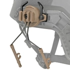 Адаптер кріплення на шолом для Earmor M31/M32, Walkers, Peltor з планкою Пікатінні, Tan (15031) - зображення 4