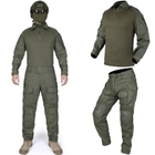 Тактический демисезонный военный коcтюм IDOGEAR G3 Olive Куртка M65 ,Убакс и Штаны с Защитой колен XL Олива HWID0026800-2 - изображение 2