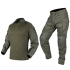Тактический демисезонный военный коcтюм IDOGEAR G3 Olive Куртка M65 ,Убакс и Штаны с Защитой колен XL Олива HWID0026800-2 - изображение 4