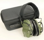 Активні захисні навушники (гарнітура) з шумопоглинанням Wosport HD-17 (Оливковий) - зображення 3