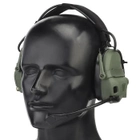 Активні захисні навушники (гарнітура) з шумопоглинанням Wosport HD-17 (Оливковий) - зображення 4