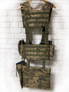 РПС Комплект на 8 магазинов АК и 2 гранаты, сумка для сброса магазинов и Сидения разгрузочный пояс Пиксель - изображение 2