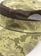 Кепка тактична військова з сіткою літня, регульована кепка на липучці для армії та зсу Хакі - зображення 3