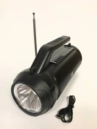 Акустическая система портативная (FM+USB flash+micro SD+Bluetooth) с фонариком solar Haf HF-U39 Черный