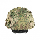 M-Tac кавер на шлем Вільха Multicam, кавер тактический для военных на шлем мультикам от бренда M-Tac - изображение 2