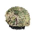 M-Tac кавер на шлем Вільха Multicam, кавер тактический для военных на шлем мультикам от бренда M-Tac - изображение 4