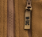 Тактическая M-Tac куртка Alpha Microfleece Gen.II Coyote Brown, военная флисовая кофта койот, флиска для ВСУ M - изображение 7