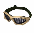 Защитные очки-сетка V2 плетенка Tan (для Airsoft, Страйкбол) - изображение 2