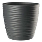 Горшок FormPlastic Сахара мини-17 антрацит, с подставкой, 2.4 л (3030-014)