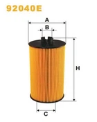 Фильтр масляный Evobus Cito, Medio, O 810-815, Mercedes 7/8/9/11/13/15T, Atego I/II, Vari Wix Filters (92040E) WIX Filters (92040E)