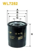 Фильтр масляный Alfa Romeo, Citroen, Fiat 500 II, Albea, Brava, Bravo, Bravo II, Doblo I/ Wix Filters (WL7252) WIX Filters (WL7252)