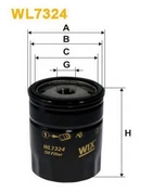Фильтр масла WIX FILTERS 537=WL7324 WIX Filters (WL7324)