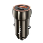Адаптер автомобильный Hoco Blue whale Car charger Z46A |1USB/Type-C, PD/QC, 30W/3A|