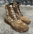 Берцы тактические мужские Light Boots 40 (26,5см) Весна/Лето кожа и кордура легкие ботинки (Койот-Пиксель) - изображение 1