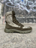 Берцы тактические мужские Light Boots 43 (28.5 см) Весна/Лето кожа и кордура легкие ботинки (Олива-Пиксель) - изображение 2