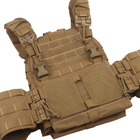 Плитоноска бронежилет с подсумками и быстросъемной сумкой напашник тактический жилет Койот WOS-0009C - изображение 10