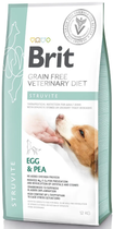 Сухий корм для дорослих Brit VetDiets у разі сечокам'яної хвороби з яйцем, індичкою, горохом і гречкою