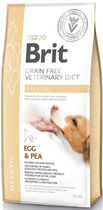 Сухой корм для взрослых Brit VetDiets при болезни печени с яйцом горохом бататом и гречкой