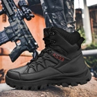 Ботинки тактичні Lesko GZ706 Black р. 446 армейські для тренування демісезон taktical - зображення 8