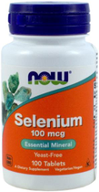 Now Foods Selen 100 mcg 100 tabletek Odporność (N1480) - obraz 1