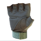 Универсальные тактические перчатки Oakley замшевые беспалые Оливковые L - изображение 4
