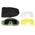 Защитные тактические очки-маска Daisy со сменными стеклами Olive - изображение 6