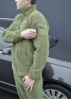 Тактичний флісовий костюм з липучками Хакі 38 (id284r38) - изображение 3