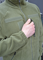 Тактичний флісовий костюм з липучками Хакі 40 (id284r40) - зображення 6