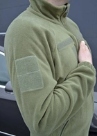 Тактичний флісовий костюм з липучками Хакі 46 (id284r46) - зображення 5