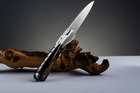 Нож карманный Fontenille Pataud, Vendetta-Guilloché, ручной работы, ручка из рога буйвола (VBBTG) - изображение 6