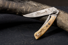 Нож карманный Claude Dozorme, LeThiers Liner Lock, дамаск, ручка из рога барана (5.90.142.37D) - изображение 4