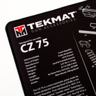 Коврик TekMat Ultra Premium 38 x 50 см с чертежом CZ-75 для чистки оружия 2000000117355 - изображение 4
