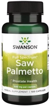 Palma sabałowa Swanson Saw Palmetto 540 mg 100 kapsułek (SW909)