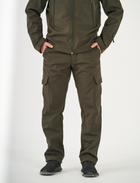 Тактические штаны UKM Софтшел 54-56 (L) оливковый прямые - изображение 2