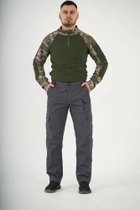 Тактические штаны UKM 48 (S) серый карго рип стоп - изображение 5