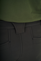 Тактичні штани UKM Софтшел 58 (XL) чорні прямі - зображення 6