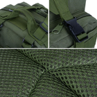 Армейский тактический рюкзак M06 35л (45х26х25 см), Олива - изображение 8